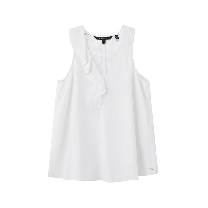 ARMANI EXCHANGE ARMANI EXCHANGEAE FW24 Tank Top Women's Linen White