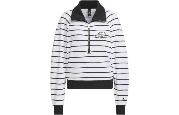 Adidas Adidas T Shirts Women's Black/White Lapel Moderate Straight Fit