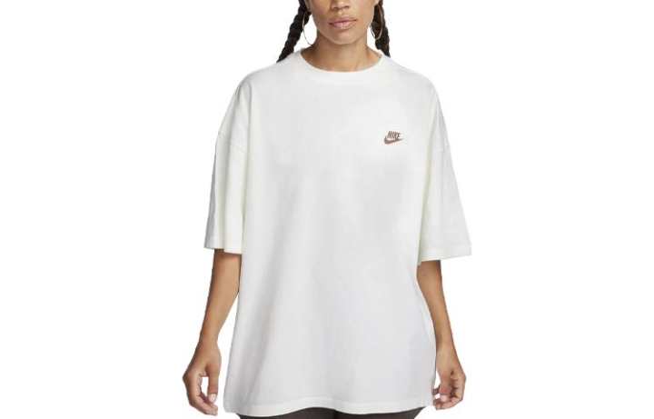 Nike Nike Drop Shoulder Sleeve T Shirt Women's White