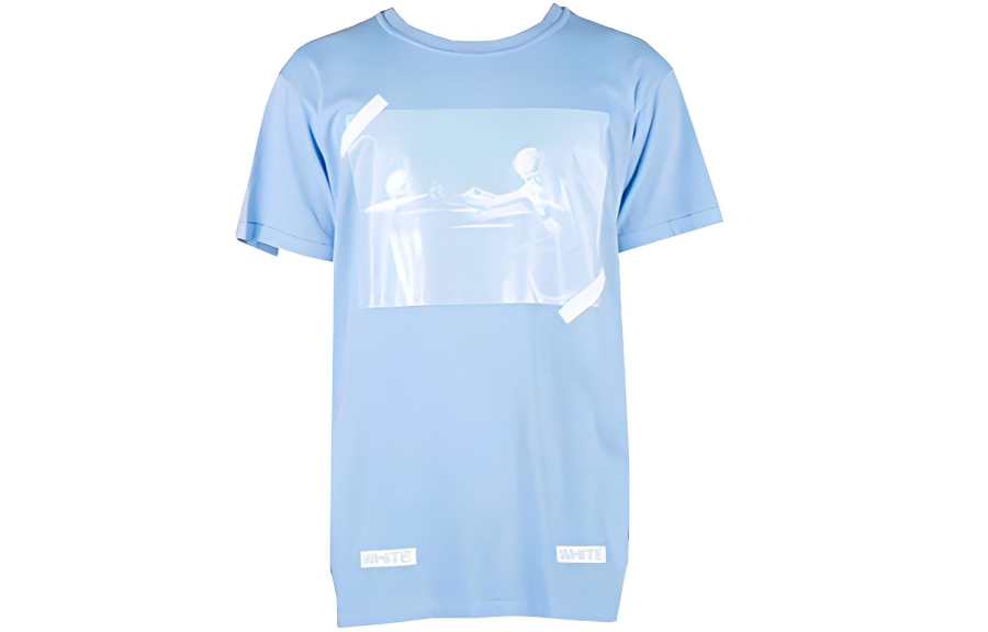 OFF-WHITE OFF WHITE SS21 T Shirt Women's Blue