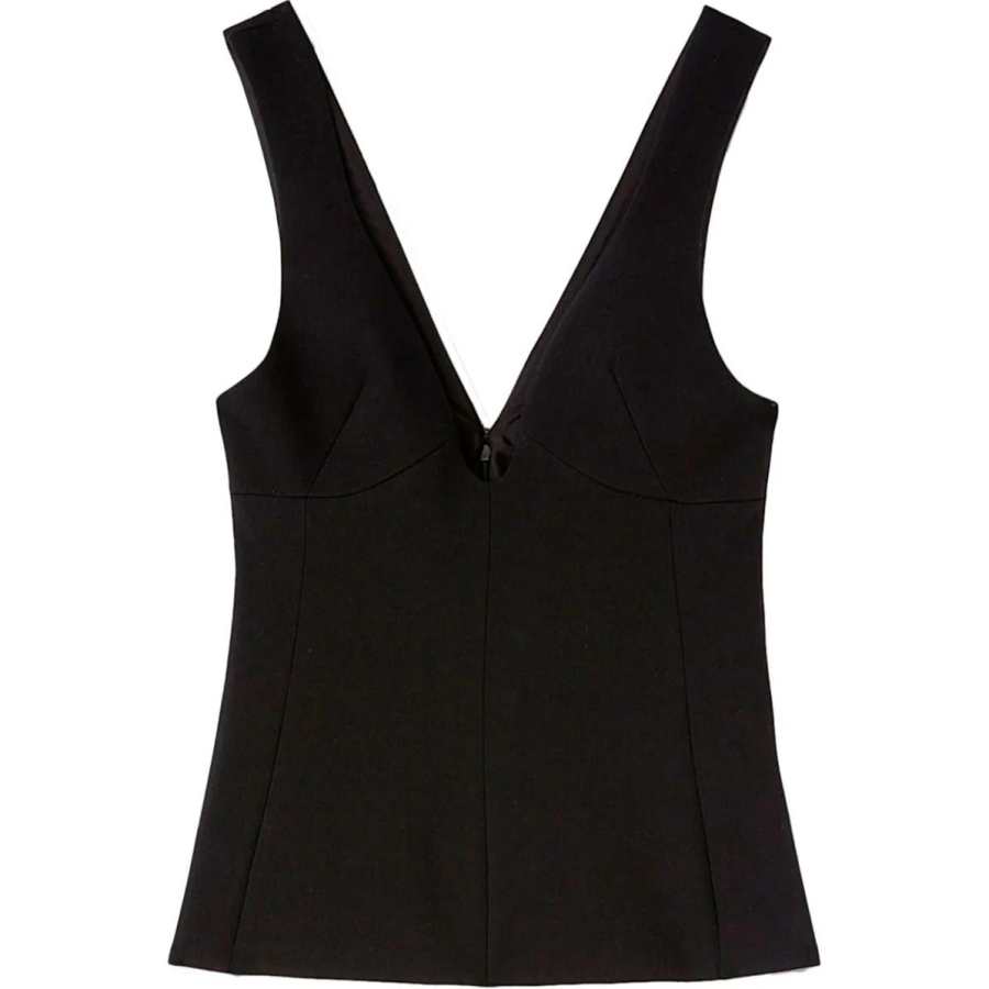 JIL SANDER JIL SANDER Plunging neck Wool Top