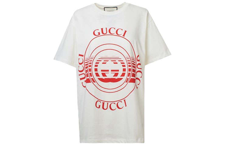 GUCCI T Shirts Women's White Crew Neck Moderate
