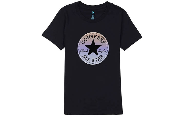 Converse Set in Sleeve T Shirt Women's Black