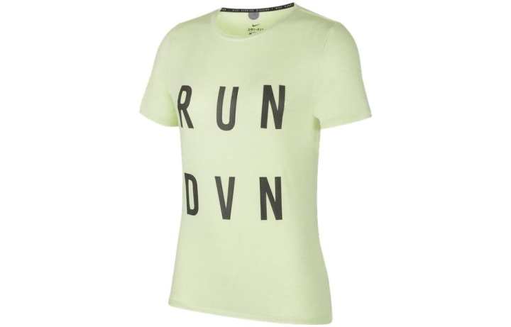 Nike Nike T Shirt Women's Light Yellow Green/Black