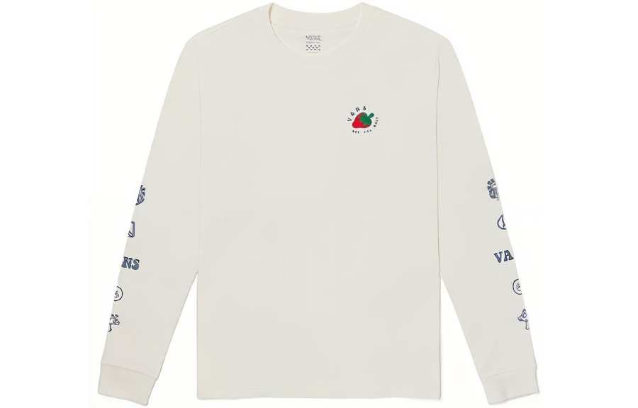 Vans Set in Sleeve T Shirt Women's Ecru