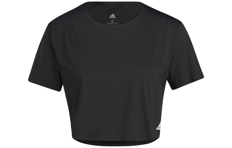 Adidas Adidas T Shirts Women's Black Crew Neck Moderate Straight Fit