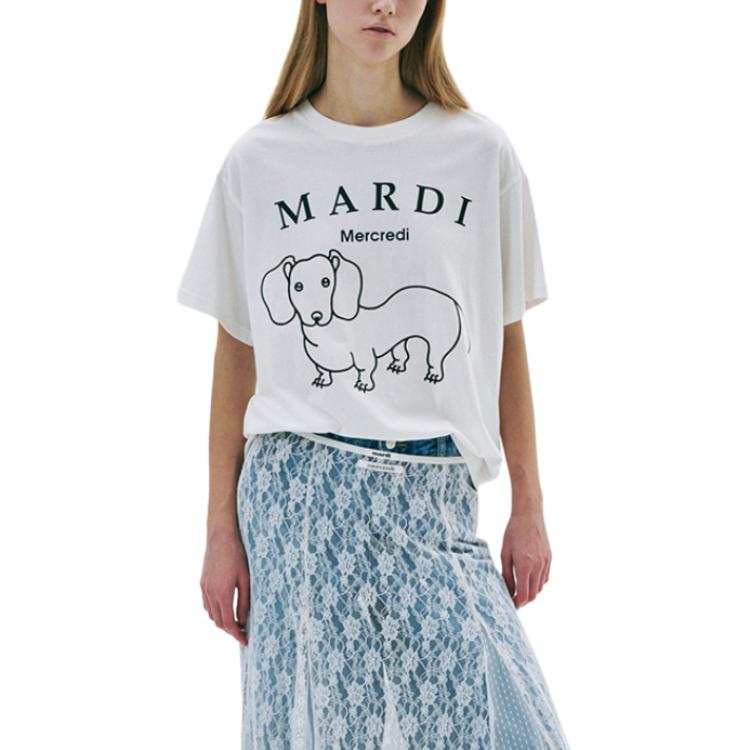MARDI MERCREDI Maltese T Shirt Women's White