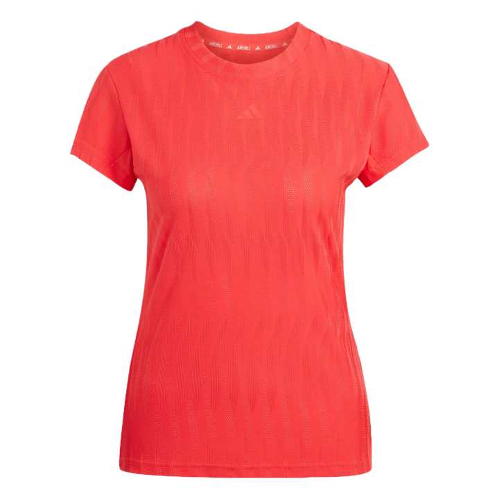 Adidas Adidas T Shirts Women's Red Crew Neck Moderate
