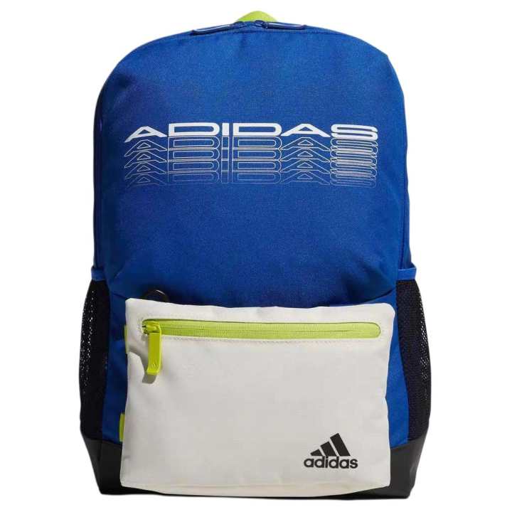 Adidas Adidas Recycled Polyester Backpack Unisex Collegiate Blue & Yellow White