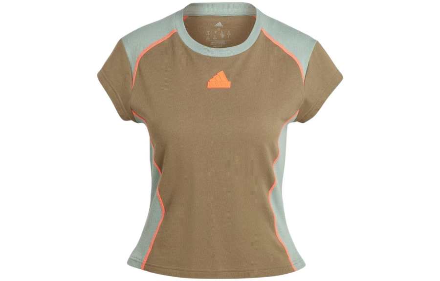 Adidas Adidas T Shirts Women's Green Crew Neck Moderate Other