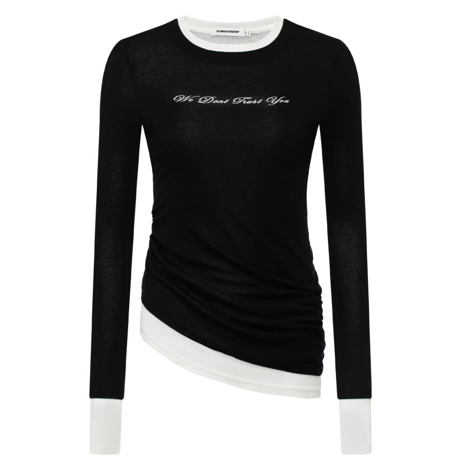 CLIMAX VISION T Shirts Women's Crew Neck Nipped In Waist