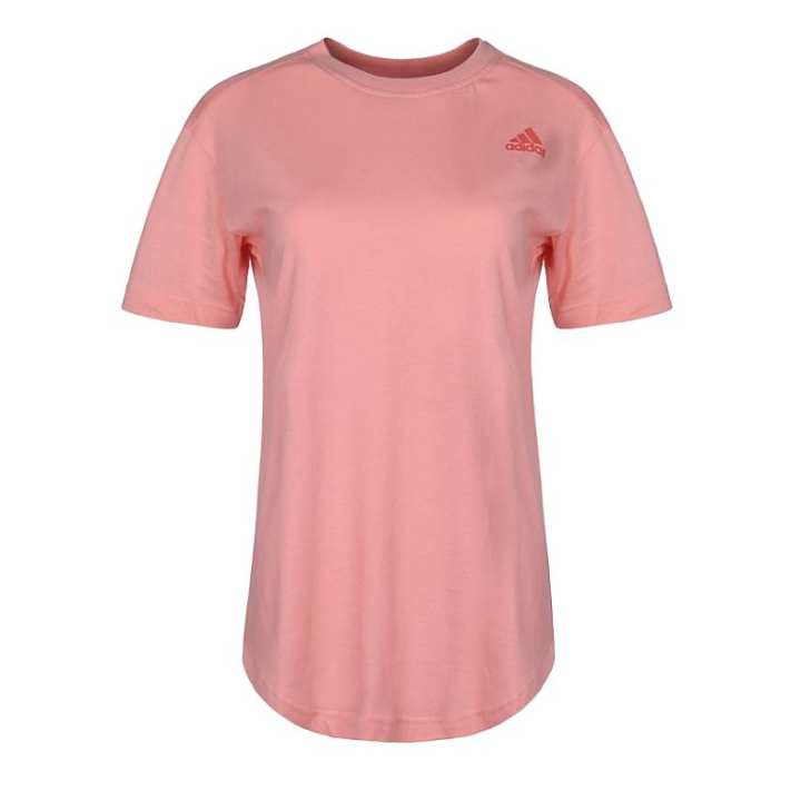 Adidas Adidas T Shirts Women's Pink Crew Neck Moderate