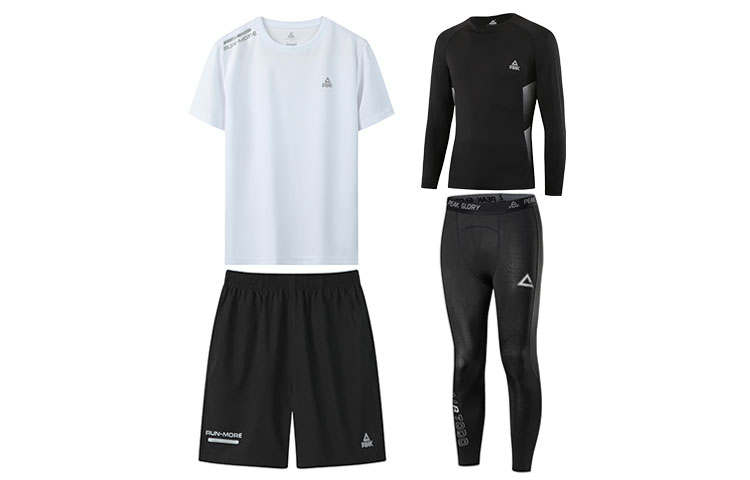 PEAK Fitness Sets Unisex Crew Neck Moderate