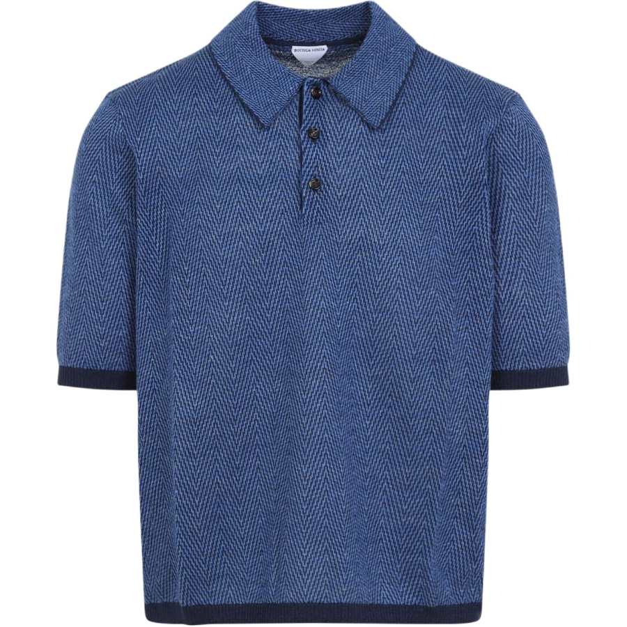 Bottega Veneta Polo Shirt Men's Marine Blue