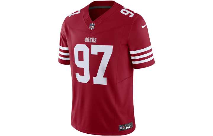Nike Nike Soccer Jerseys Men's Red Moderate Straight Fit