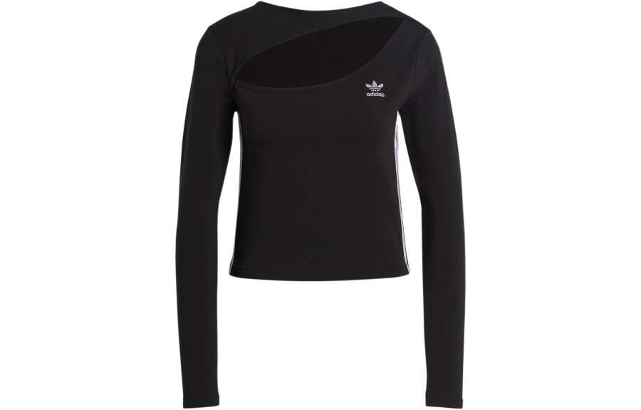 Adidas Originals CENTRE Cut Out Top Crop Top Women's Black