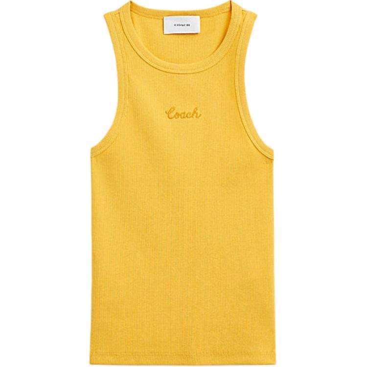 COACH SS24 Tank Top Women's Yellow
