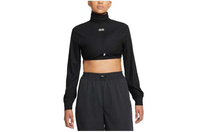 Nike Nike Crop Tops Women's Black Turtleneck Moderate