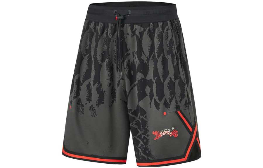 Li-Ning Li Ning Badfive Basketball Shorts Men's Black Jacquard