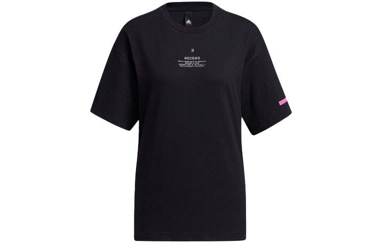 Adidas Adidas T Shirts Women's Black Crew Neck Moderate Other