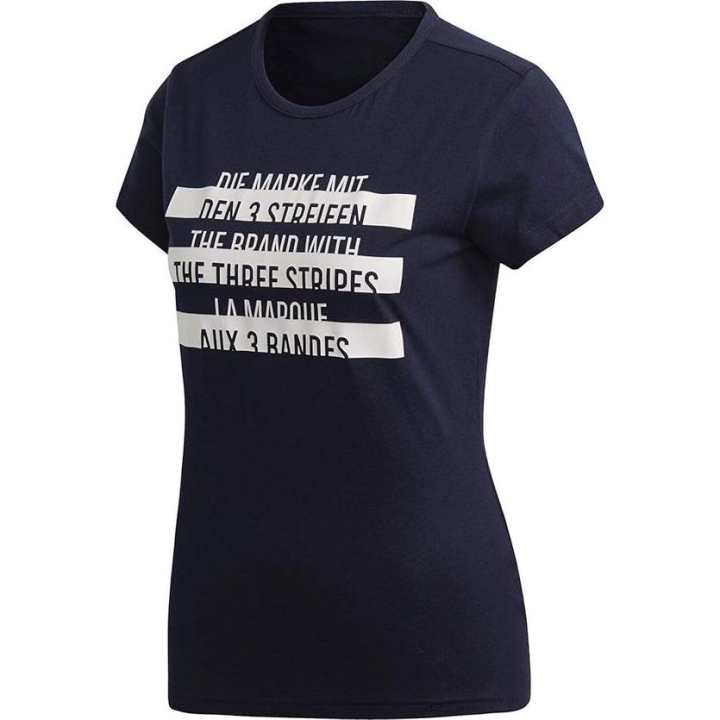 Adidas Adidas T Shirts Women's Blue Crew Neck Moderate
