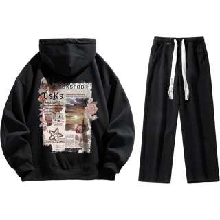 CSKS Sweatshirt Sets Unisex Hooded Thickened