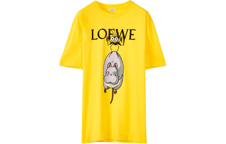 LOEWE x QIANYUQIANXUN,LIANMINGKUAN T Shirt Women's Yellow