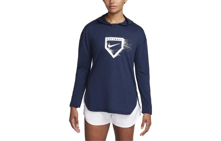 Nike Nike T Shirts Women's Blue Hooded Moderate Other