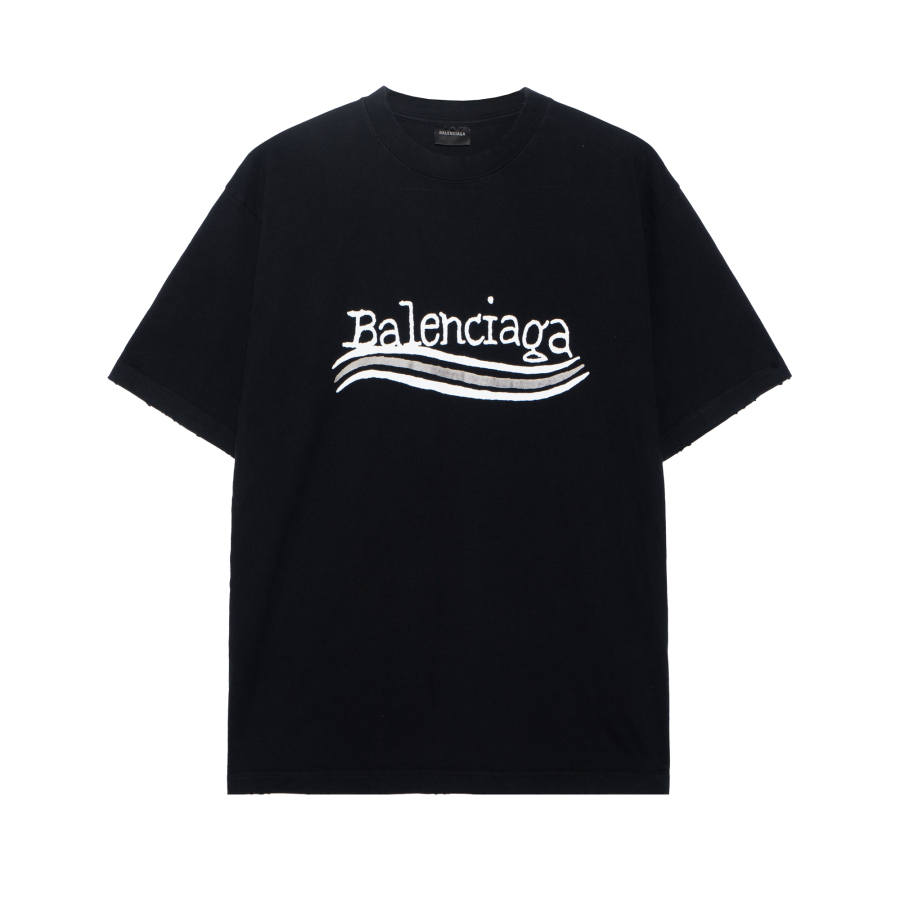 Balenciaga FW23 Short Sleeved T Shirts Women's Black