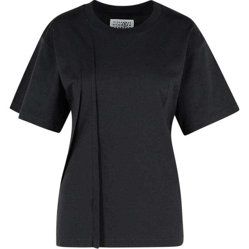 MM6 Maison Margiela Logo Printed Short Sleeved T Shirt