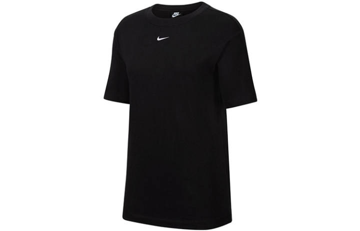 Nike Nike T Shirts Women's Black Crew Neck Moderate Straight Fit