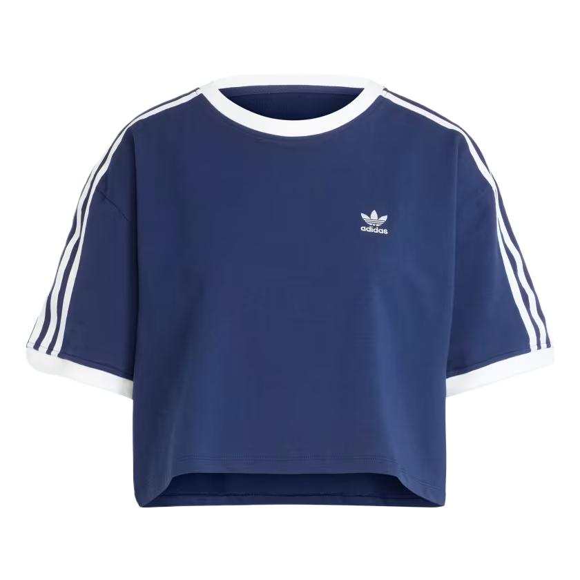 Adidas Originals Drop Shoulder Sleeve T Shirt Women's Midnight Indigo