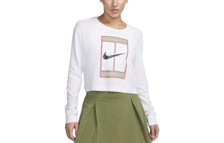 Nike Nike Drop Shoulder Sleeve T Shirt Women's White