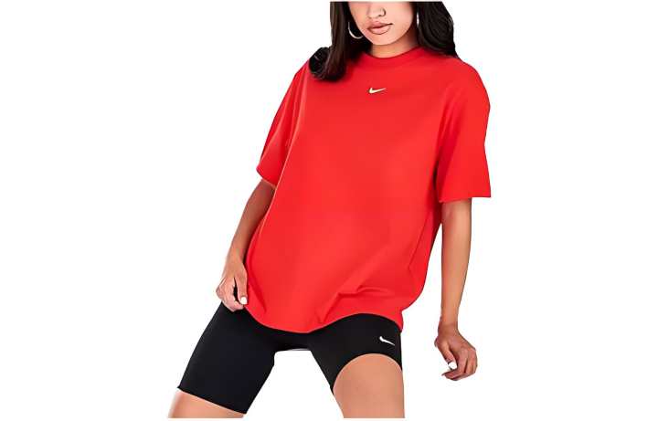 Nike Nike T Shirts Women's Red Crew Neck Moderate Other