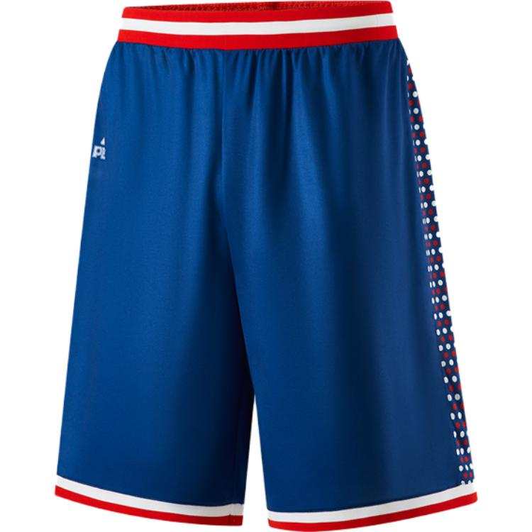 PEAK PEAK Basketball Shorts Men's Dark Medium Blue Thin Straight Fit Pants
