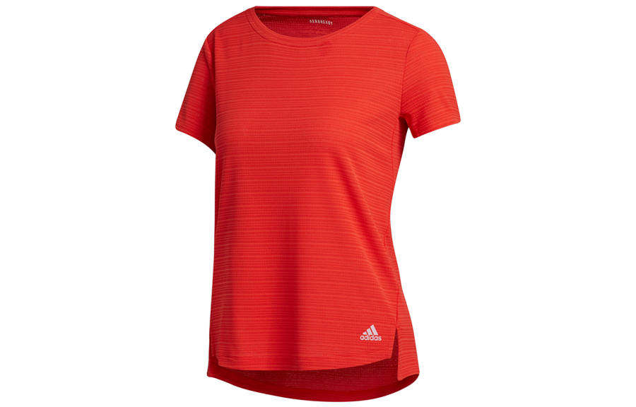 Adidas Adidas AEROREADY T Shirts Women's Red Crew Neck Moderate