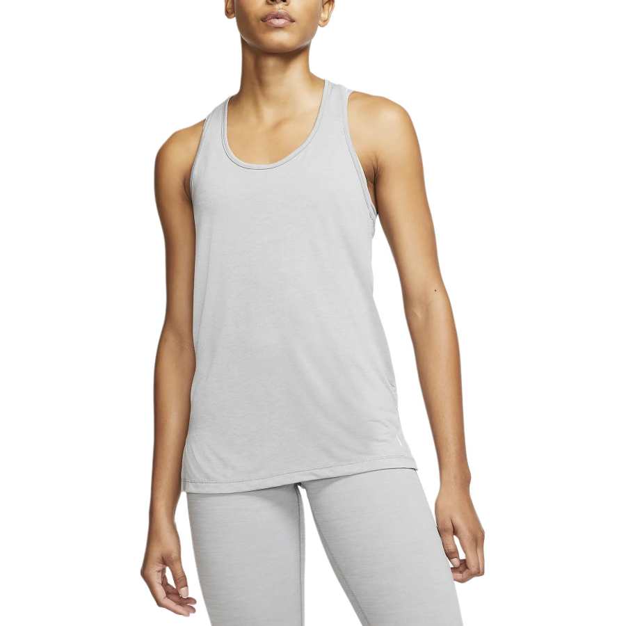 Nike Nike Tank Tops Women's Gray Crew Neck Moderate Racerback