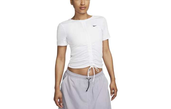 Nike Nike T Shirts Women's White Crew Neck Moderate Straight Fit