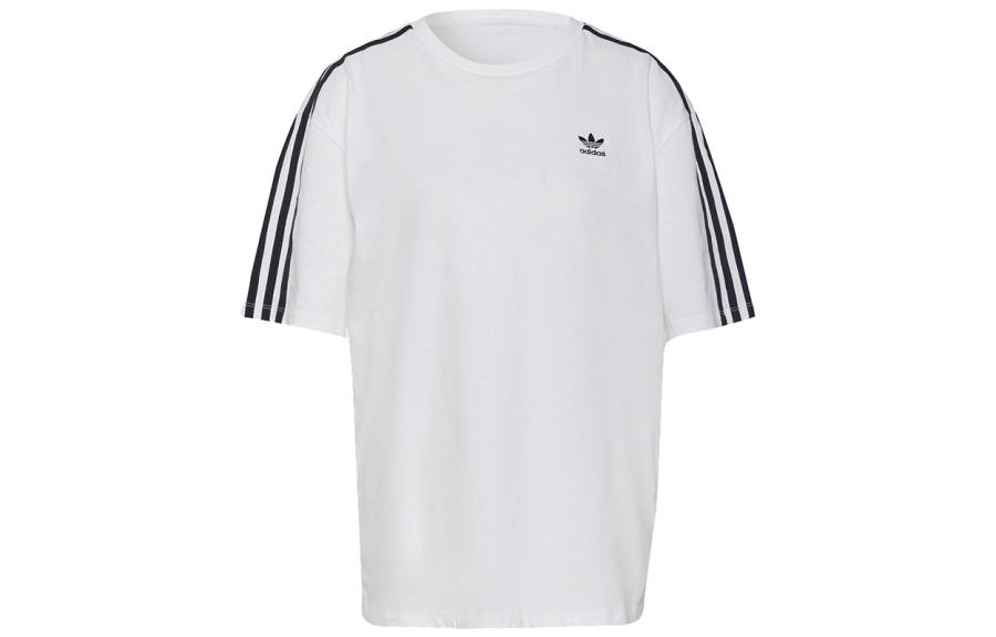Adidas Originals Drop Shoulder Sleeve T Shirt Women's White