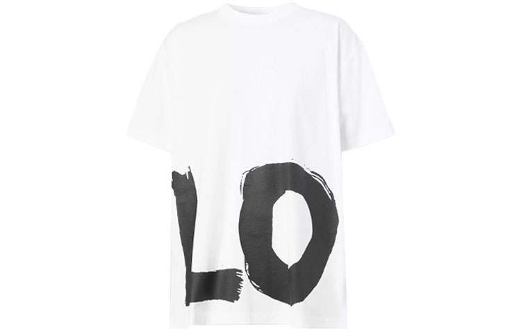Burberry love print oversized T-shirt