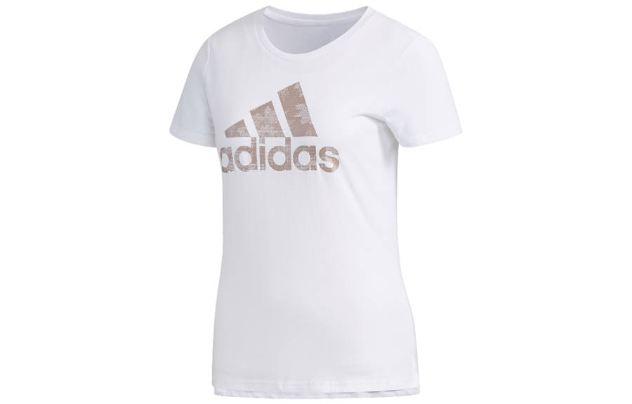 Adidas Adidas T Shirts Women's White Crew Neck Moderate Straight Fit
