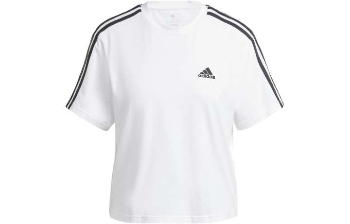 Adidas Adidas Crop Tops Women's White Crew Neck Moderate