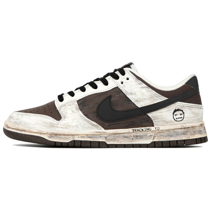 Nike Nike Dunk Low''Jumpman Jack'' Low top Skateboard Shoes Men's Black Brown