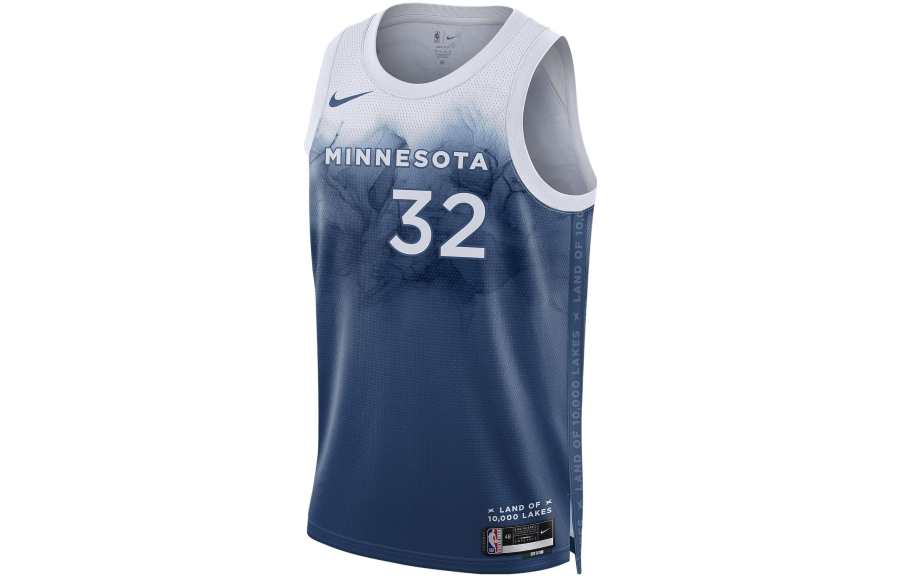 Nike Nike Dri Fit Basketball Jersey City Edition 2023/24 Season, Minnesota Timberwolves, Towns Size 32 Men's Blue