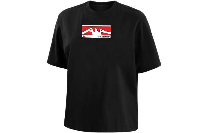 Nike Nike T Shirts Women's Black Crew Neck Moderate Straight Fit