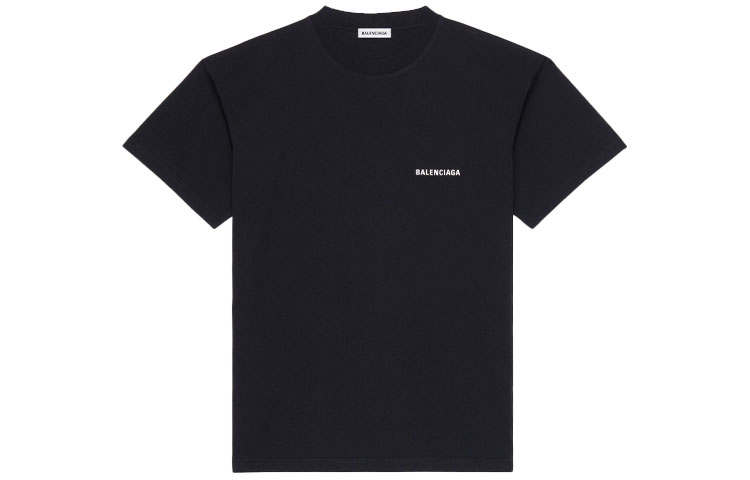 Balenciaga Large Fit T shirt Black