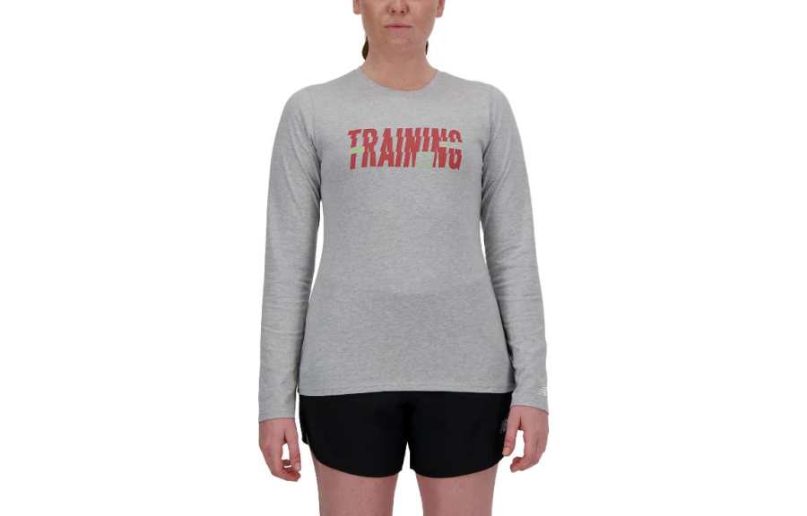 New Balance New Balance United Airlines NYC T Shirts Women's Gray Crew Neck Moderate Other