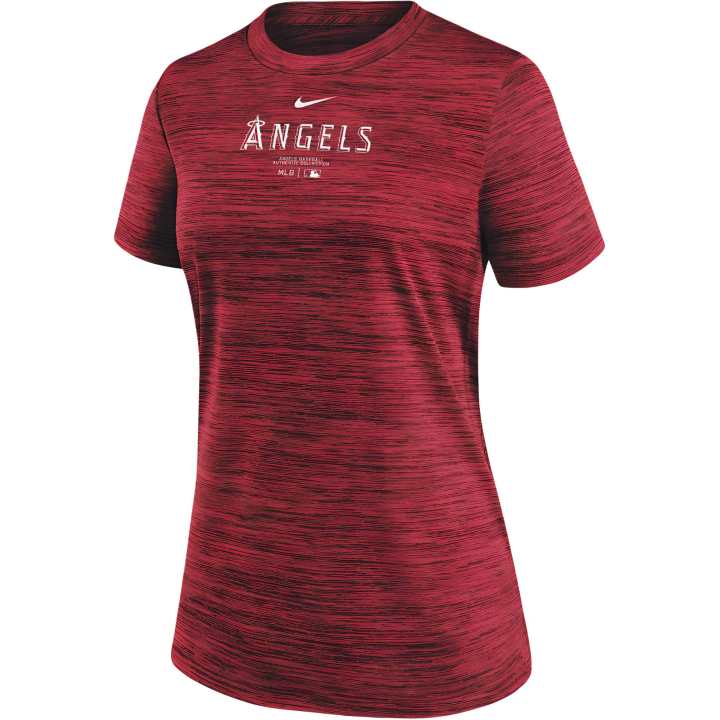 Nike Nike Los Angeles Angels Authentic Collection Practice Velocity Women's Nike Dri FIT Mlb T Shirt