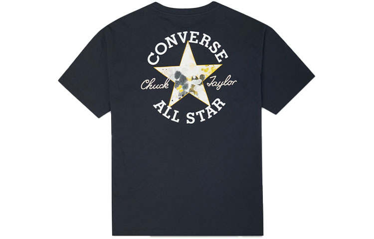 Converse Drop Shoulder Sleeve T Shirt Women's Black