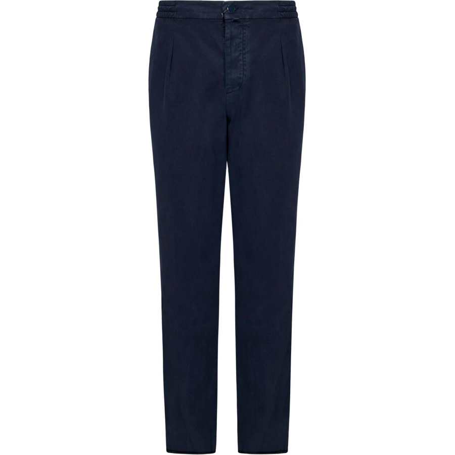 KITON Pleated Detail Straight Leg Trousers